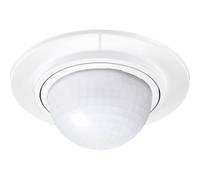 Steinel IS 360-1 Sensor de movimiento empotrable, en color blanco, con potencia de conmutación máxima de 1000 W, sensor de 360°, alcance de 4 metros y compatibilidad con las bombillas LED