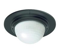 Steinel IS 360-1 Sensor de movimiento empotrable, en color negro, con potencia de conmutación de 1000 W, detección de 360°, alcance máximo de 4 metros y compatibilidad con bombillas LED