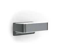 Steinel L 810 C Lámpara LED de pared para exteriores, en color antracita, sin sensor, con consumo de 9,8 W, iluminación ascendente y descendente, y conectable por Bluetooth y aplicación