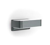 Steinel L 810 SC Lámpara LED de pared Connect para exteriores, aluminio, antracita, con consumo de 9,8 W y sensor de movimiento iHF de 160°, conectable y controlable a través de una aplicación