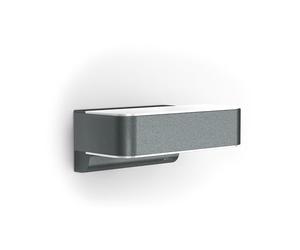Steinel L 810 SC Lámpara LED de pared Connect para exteriores, antracita | aluminio, con consumo de 9,8 W y sensor de movimiento iHF de 160°, conectable y controlable a través de una aplicación