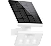 Steinel Lámpara Solar LED XSolar LS Blanca | Detector de Movimiento de 140°, Alcance de 8 m, Óptimo para El Jardín, la Terraza y la Pared de la Casa