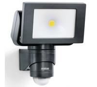 Steinel LS 150 S Foco LED para exteriores, en color negro, orientable, con sensor de movimiento de 240°, alcance máximo de 12 metros, consumo de 14,7 W, intensidad de 1375 lúmenes y color de 4000 K