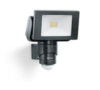 Steinel LS 150 S Foco LED para exteriores, en color negro, orientable, con sensor de movimiento de 240°, alcance máximo de 12 metros, consumo de 14,7 W, intensidad de 1375 lúmenes y color de 4000 K