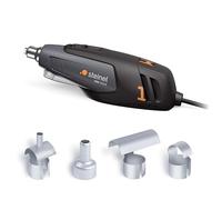 Steinel Mini pistola de aire caliente HM Stick, incluye 4 boquillas, 350 W, 400°-500°C, luz de trabajo LED, pistola de aire caliente para bricolaje y modelismo