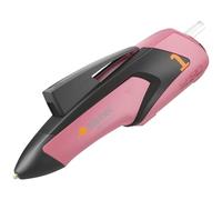 Steinel MobileGlue 1007-S Pistola termofusible con batería, en color rosa, incluye 3 barritas adhesivas de 7 mm, sin cable e ideal para hacer manualidades y decorar
