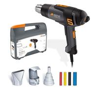 Steinel Pistola de aire caliente HM 2120 E Set, incl. boquillas y tubo termorretráctil, pistola de aire caliente 2200 W, 80°-650°C, calefacción cerámica