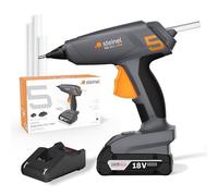 Steinel Pistola de pegamento caliente sin cable MobileGlue 5011 Set in atería de 2,0 Ah 18V Bosch AMPShare y barras de pegamento, 130°/200°C