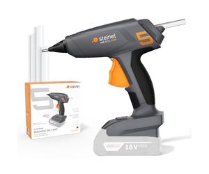 Steinel Pistola de pegamento caliente sin cable MobileGlue 5011 | para batería AMPShare de Bosch de 18 V, incl. 3 barras de pegamento caliente, 130°/200°C