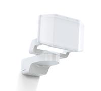 Steinel Proyector LED para exteriores XLED Protect blanco, 3000 K blanco cálido, panel orientable, foco LED para jardines, garajes, patios