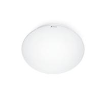 Steinel RS 16 S Lámpara de pared para interiores de vidrio opalino, en color blanco, con consumo de 9,3 W, sensor de movimiento de 360°, alcance máximo de 3-8 metros e intensidad de 918 lúmenes