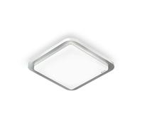 STEINEL 052539 - Luz de techo, 9,5 W, 795 lm, 3000 K, cuadrado, plata