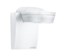 Steinel sensIQ Sensor de movimiento por infrarrojos, en color blanco, con consumo de 2500 W, rango de detección de 300°,alcance de 20 metros,luz continua,soporte de pared esquinero y mando a distancia
