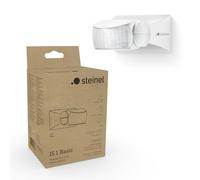 Steinel Sensor de Movimiento IS 1 Basic, Sensor de 120°, Alcance de 10 m, Uso en Exteriores e Interiores, IP54, Montaje en Superficie en Paredes y techos, Blanco