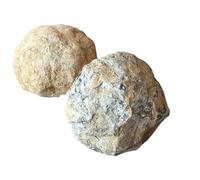 Steinfixx Juego de geodas en color naranja, tamaño I, 2 geodas muy grandes I cada una de 8-9 cm y un total de 800-1000 g para romperse, con instrucciones y explicación I Marruecos