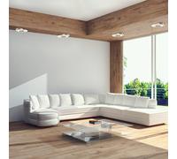 Steinhauer Aplique de pared LED Lido, gris acero, metal, 2700 K