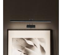 Steinhauer Aplique de pared LED Litho, negro, metal, CCT, 60 cm de ancho