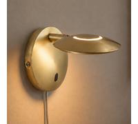 Steinhauer Aplique de pared LED Zenith 2, color latón, CCT, metal, enchufe