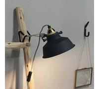 Steinhauer Aplique Nové con enchufe, negro