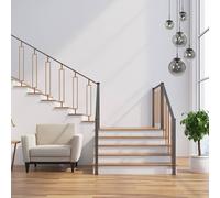 Steinhauer Bollique lámpara colgante, gris ahumado/negro, cristal, 5 luces