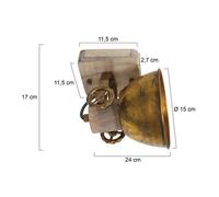 Steinhauer Foco de techo Gearwood, 1 luces bronce