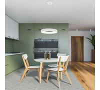 Steinhauer Lámpara colgante LED Ringlede, Ø 48 cm blanco