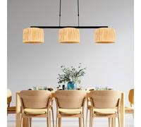 Steinhauer Lámpara colgante Stang, Natur, 3 luces