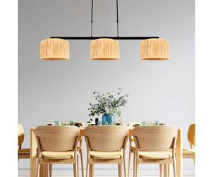 Steinhauer Lámpara colgante Stang, Natur, 3 luces