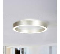 Steinhauer lámpara LED de techo Ringlux gris acero, Ø 30 cm, metal, 2700 K