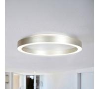 Steinhauer lámpara LED de techo Ringlux, gris acero, Ø 40 cm, metal, 2700 K
