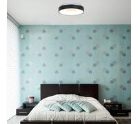 Steinhauer Plafón LED Ringlede 2.700 K Ø 30 cm negro