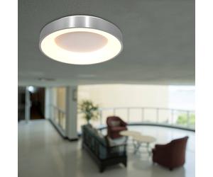 Steinhauer Plafón LED Ringlede 2.700 K Ø 30 cm, plata