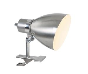 STEINHAUER VERLICHTING Sienna Jump Lámpara con abrazadera y clip Acero cepillado, cromo pulido