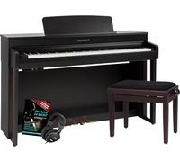 Steinmayer DP-361 RW Set teclado de piano digital - 88 teclas con acción de martillo - Ébano/Ivory Touch - Bluetooth Audio/MIDI - Set incl. banqueta de piano y auriculares