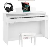 Steinmayer DP-361 WM Set teclado de piano digital - 88 teclas con acción de martillo - Ébano/Ivory Touch - Bluetooth Audio/MIDI - Set incl. banqueta de piano, lámpara de piano y auriculares