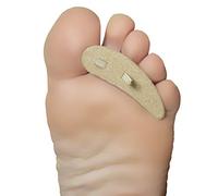 Steins Cojín de cresta de martillo y almohadilla de refuerzo reduce la presión de callos y dedos de martillo, grande izquierda, 3 unidades