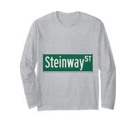 Steinway St Astoria Queens Street Sign Regalo para hombres, mujeres y niños Manga Larga
