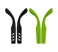 Steinwhale Eyeglass Ear Grip Compatible with Ray-Ban Meta Smart Glasses, Anti-Slip Silicone Ear Hooks & Glasses Grips for Secure Fit, Soft Temple Tips - 2 Pairs (Black + Green)