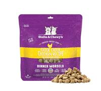 Stella & Chewy's Bocados de Cena crudos liofilizados para Gatos, sin Granos, Rica en proteínas, Receta de Pollo y Pollito, Bolsa de 8 onzas