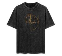 Stella Harmon Fibonacci Golden Ratio Circle Unisex T-Shirt Cotton Men Summer Fashion Black tee M