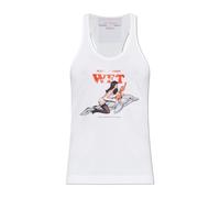 Stella McCartney - Jeff Koons Doggy Style Tank - Tops - Mujer - Blanco - M -
