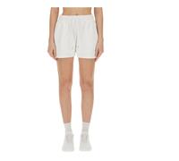 Stella McCartney - Pantalones Cortos con Parche del Logo - Shorts - Mujer - Blanco - S -