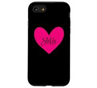 Stella Nombre Corazón Amor Mujer Niña Amiga Personalizado Rosa Carcasa para iPhone SE (2020) / 7/8