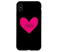 Stella Nombre Corazón Amor Mujer Niña Amiga Personalizado Rosa Carcasa para iPhone XS MAX