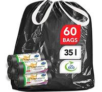 Stella Pack Bolsas Basura Perfumadas Lavanda con de Basura Resistentes y Reciclables con Cierre Seguro y Antifugas para Uso Doméstico Comercial Paquete de 96 Unidades