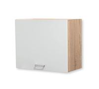 Stella Trading ANDY contemporáneo armario colgante para cocina con acabado en roble Sonoma y blanco mate, Amplio mueble con mucho espacio de almacenamiento, 60 x 50 x 31 cm (ancho/alto/profundo)