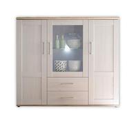 Stella Trading - Armario Alto en alerce de Sibiu y Roble en Aspecto de San Remo, 156 x 137 x 46 cm (Ancho x Alto x Profundo)