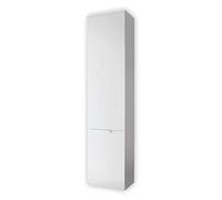 Stella Trading Bega Spice Armario Blanco Brillante-Archivador Alto con cajones-Juego Completo de Muebles de Oficina, Engineered Wood, 50 x 216 x 35 cm