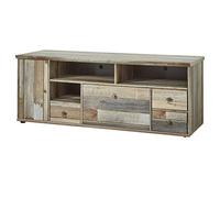 Stella Trading Bonanza - Mueble para TV Vintage en Aspecto de Madera Flotante, Mueble bajo Retro para tu Sala de Estar, 162 x 61 x 52 cm (Ancho x Alto x Profundo)