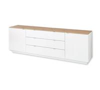 Stella Trading Core en Color Blanco, Aspecto de Roble Artesano, Moderno Mueble de televisión con cajones y Mucho Espacio de Almacenamiento, Madera de ingeniería, TV-Sideboard 1